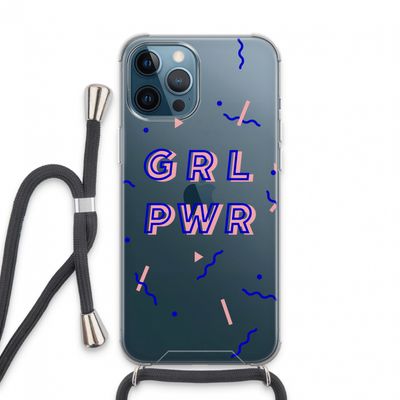 GRL PWR: iPhone 13 Pro Max Transparant Hoesje met koord