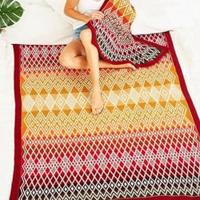 Queen Blanket (groot) CAL Garenpakket 1 Ruby