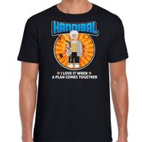 Bellatio Decorations Verkleed t-shirt voor heren - Hannibal - a team - tv serie - i love it when 2XL  - - thumbnail