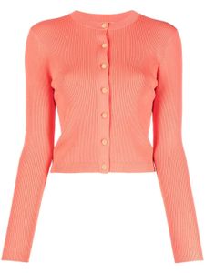 Lauren Ralph Lauren cardigan en maille nervurée - Orange