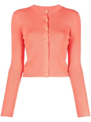 Lauren Ralph Lauren cardigan en maille nervurée - Orange