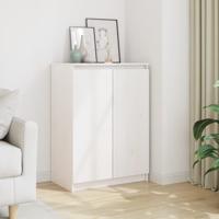 Dressoir 60x36x84 cm massief grenenhout wit