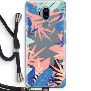 Tropisch: LG G7 Thinq Transparant Hoesje met koord