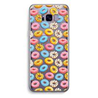 Pink donuts: Samsung Galaxy S8 Plus Transparant Hoesje