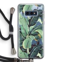 Bananenbladeren: Samsung Galaxy S10e Transparant Hoesje met koord