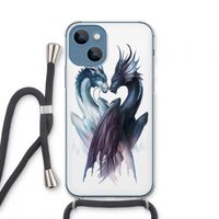Yin Yang Dragons: iPhone 13 mini Transparant Hoesje met koord