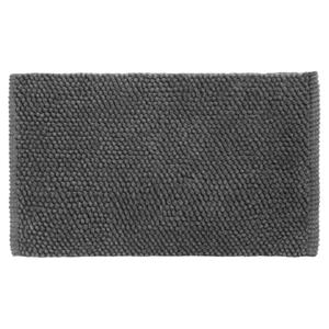 Differnz Popcorn badmat 100% katoen - geschikt voor vloerverwarming - 50 x 80 cm - antraciet