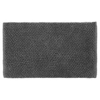Differnz Popcorn badmat 100% katoen - geschikt voor vloerverwarming - 50 x 80 cm - antraciet