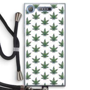 Weed: Sony Xperia XZ1 Transparant Hoesje met koord