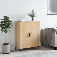Dressoir 69,5x34x90 cm bewerkt hout sonoma eikenkleurig