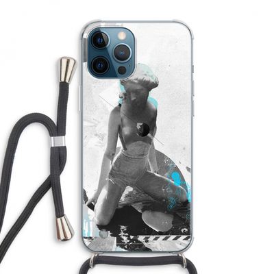 I will not feel a thing: iPhone 12 Pro Max Transparant Hoesje met koord