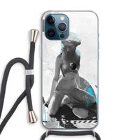 I will not feel a thing: iPhone 12 Pro Max Transparant Hoesje met koord