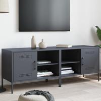 Tv-meubelen 2 st 68x39x50,5 cm staal antracietkleurig