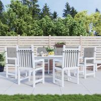 VidaXL Tuinstoelkussens 6 st oxford stof grijs