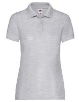 Fruit Of The Loom F517 Ladies´ 65/35 Polo - Heather Grey - L - thumbnail