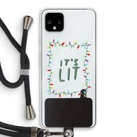 It's Lit: Pixel 4 XL Transparant Hoesje met koord