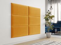 Wandpaneel TOYO 84x42 cm stof geel Wandpaneel TOYO 84x42 cm stof geel