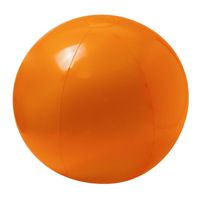 Opblaasbare strandbal extra groot plastic oranje 40 cm - thumbnail