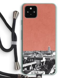Marrakech Skyline : Pixel 5a 5G Transparant Hoesje met koord