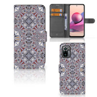 Xiaomi Redmi Note 10S | 10 4G | Poco M5s Bookcase Flower Tiles - thumbnail