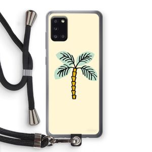 Palmboom: Samsung Galaxy A31 Transparant Hoesje met koord