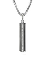 David Yurman pendentif Deco Incot pavé de diamants - Argent