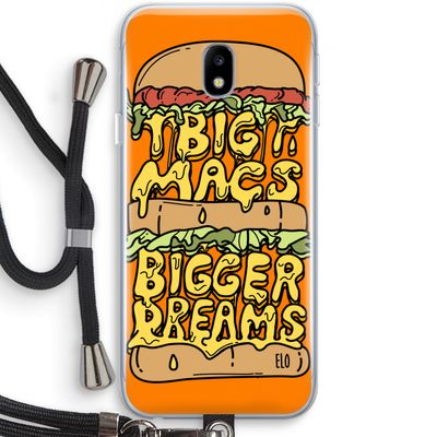 Big Macs Bigger Dreams: Samsung Galaxy J3 (2017) Transparant Hoesje met koord