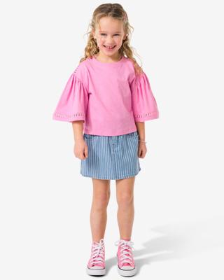 HEMA Kinderrok strepen lichtblauw (lichtblauw)