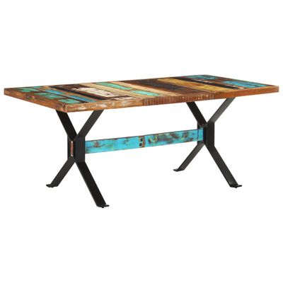 vidaXL Eettafel 180x90x76 cm massief gerecycled hout vidaXL Eettafel 180x90x76 cm massief gerecycled hout