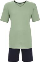 Katoenen heren shortama groen