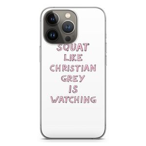 Christian Grey: iPhone 13 Pro Transparant Hoesje