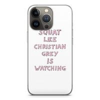 Christian Grey: iPhone 13 Pro Transparant Hoesje