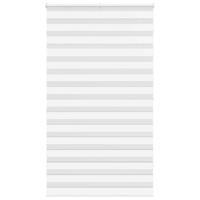 VidaXL Zebra rolgordijn 120x200 cm stofbreedte 115,9cm polyester wit