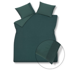 Vandyck Vandyck Pure 07 Yd W.Band Dekbedovertrek Dark Green 140x220