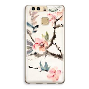 Japanse bloemen: Huawei P9 Transparant Hoesje