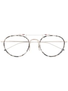 Thom Browne Eyewear lunettes de vue à monture ronde - Gris