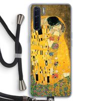 Der Kuss: Oppo A91 Transparant Hoesje met koord