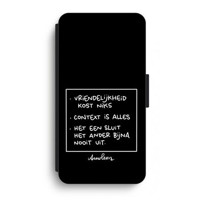 Mijn Motto's: iPhone XR Flip Hoesje