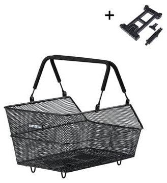 BASIL Fietsmand cento s met mik bevestiging 7 liter 31 x 21 x 11 cm - zwart