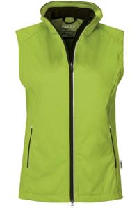 HAKRO Regular Fit Dames Softshell Vest groen, Effen