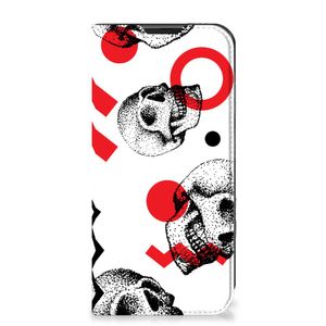 Mobiel BookCase Samsung Galaxy Xcover 6 Pro Skull Red