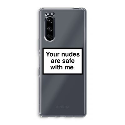 Safe with me: Sony Xperia 5 Transparant Hoesje