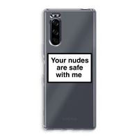 Safe with me: Sony Xperia 5 Transparant Hoesje
