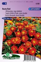 Tagetes Patula zaden Rusty Red afrikaantje