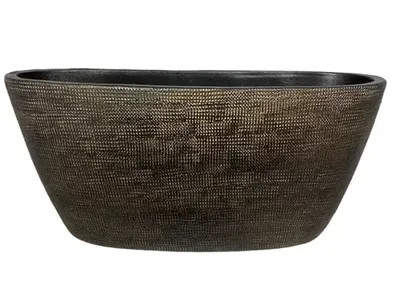 Planter tokio ovaal l43b15h19cm goud