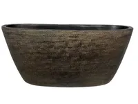 Planter tokio ovaal l43b15h19cm goud