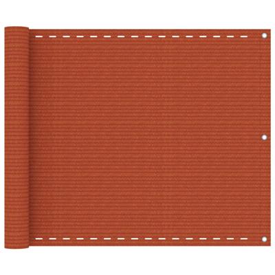 VidaXL Balkonscherm 75x600 cm hdpe oranje