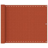 VidaXL Balkonscherm 75x600 cm hdpe oranje