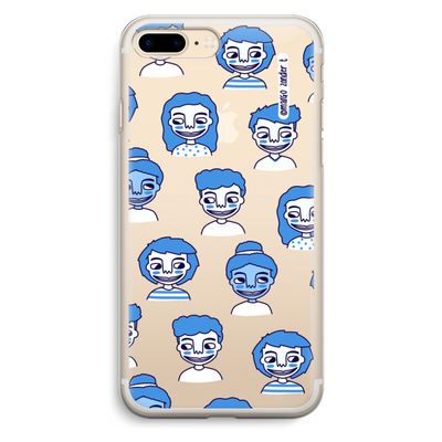 Gezichtjes: iPhone 7 Plus Transparant Hoesje