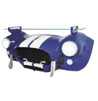 Carroll Shelby Cobra 427 Autoneus Muurplank - Blauw/Wit